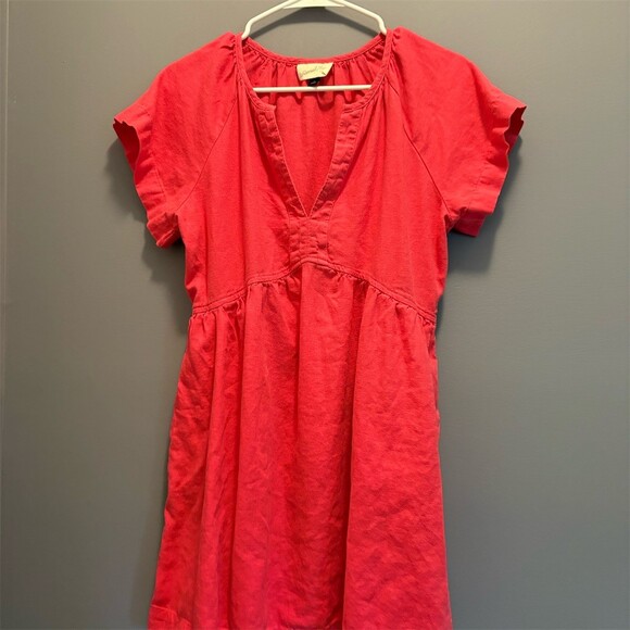 Universal Thread Dresses & Skirts - Universal Thread Dress Womens S Pink Midi Shift Sundress V-Neck Pockets